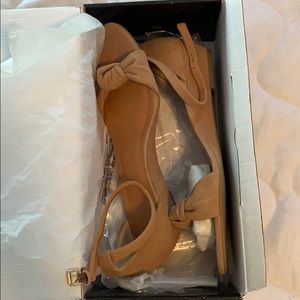 J Crew Demi wedge suede sandals size 9.5.